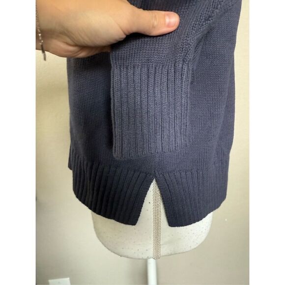 NEW Old Navy Cotton American Flag Knitted Sweater navy Blue Small - Picture 4 of 8